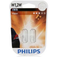 Автолампа галогенная PHILIPS W1,2W 12V 1,2W (2шт.)