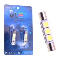 Светодиодная автолампа C5W FEST - 3 SMD 31мм SV8,5  (2шт.)