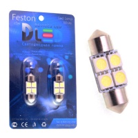 Светодиодная автолампа C5W FEST - 4 SMD 31мм SV8,5  (2шт.)