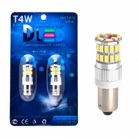 Светодиодная автомобильная лампа DLED T4W - 36 SMD3014 + Стабилизатор (2шт.)